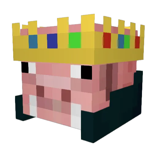Chicolacadeguma Minecraft avatar head, 3D render