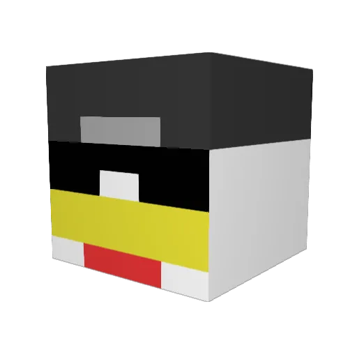 Chidd Minecraft avatar head, 3D render