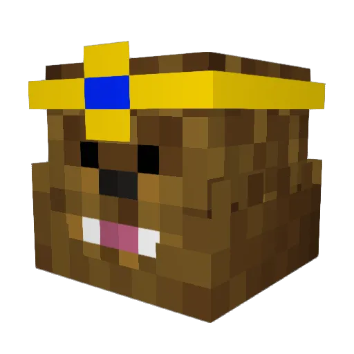 Chideas Minecraft avatar head, 3D render