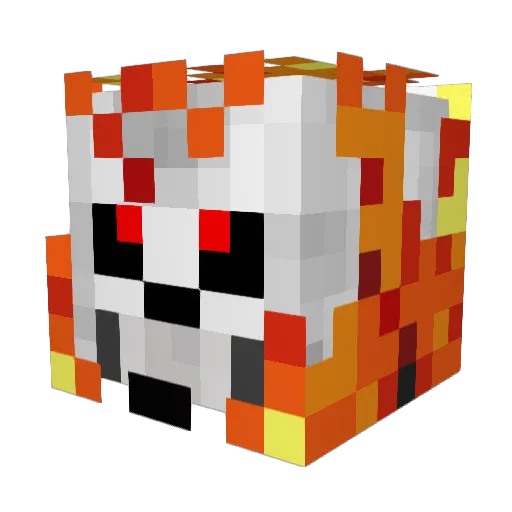Chidood Minecraft avatar head, 3D render