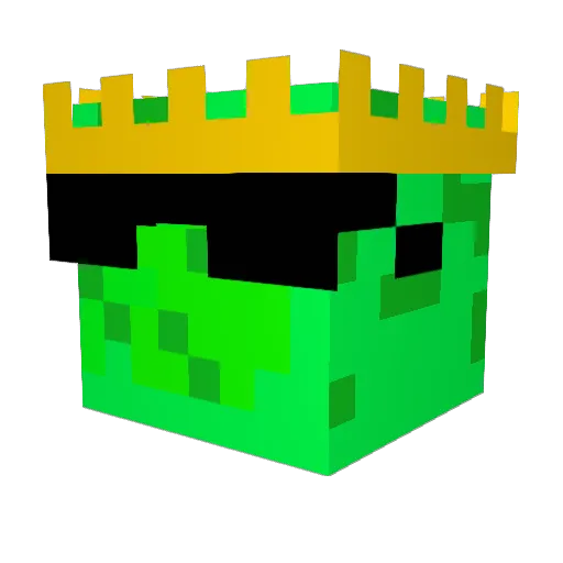 Chief0mega1 Minecraft avatar head, 3D render