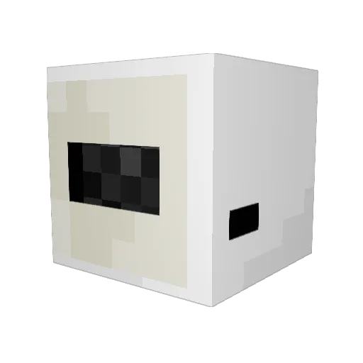 ChiefCrowder Minecraft avatar head, 3D render