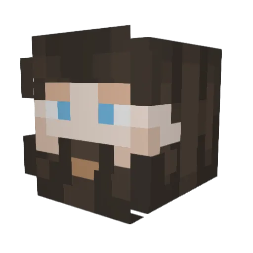 ChiefFeef92 Minecraft avatar head, 3D render