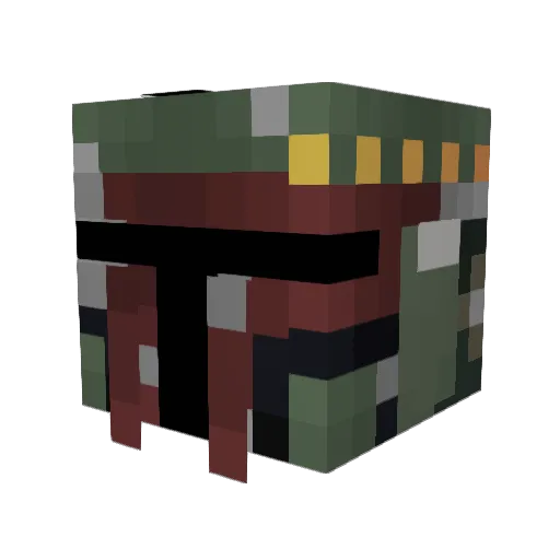 ChiefHindog Minecraft avatar head, 3D render