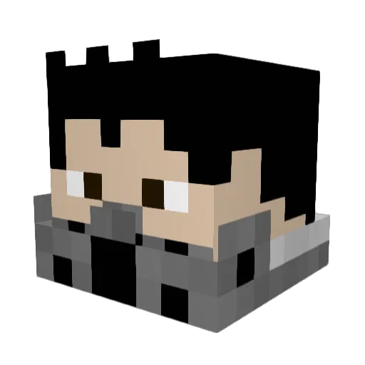 ChiefKade Minecraft avatar head, 3D render