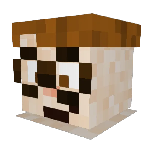 ChiefKeef_300 Minecraft avatar head, 3D render