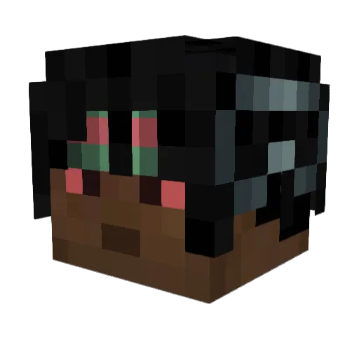 ChiefNoKeef Minecraft avatar head, 3D render