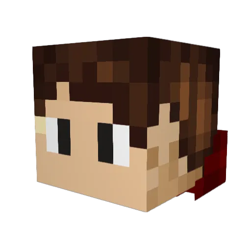 ChiefPrime Minecraft avatar head, 3D render
