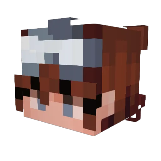 ChiefPyro Minecraft avatar head, 3D render