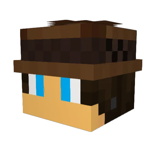 ChiefRanchero Minecraft avatar head, 3D render