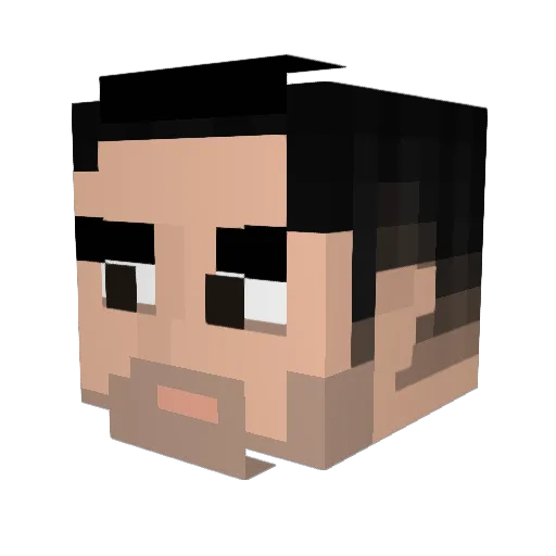 ChiefRunningwolf Minecraft avatar head, 3D render