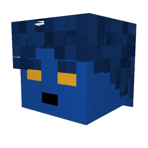 ChiefSokka96 Minecraft avatar head, 3D render