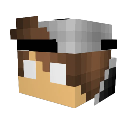 ChiefSweez Minecraft avatar head, 3D render
