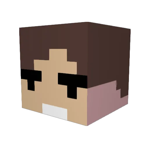 Chief_Enigma Minecraft avatar head, 3D render