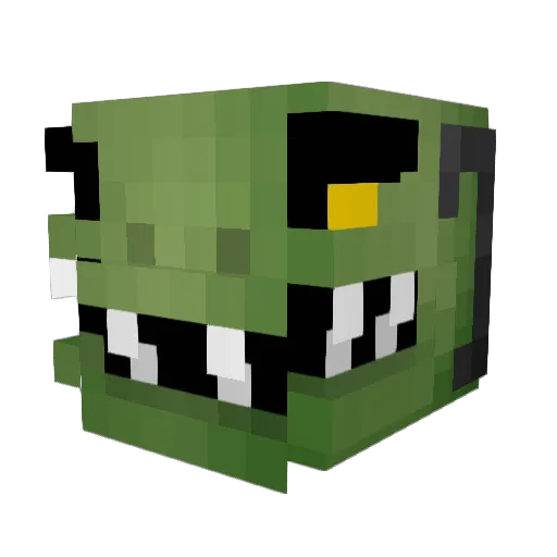 Chief_Legit Minecraft avatar head, 3D render