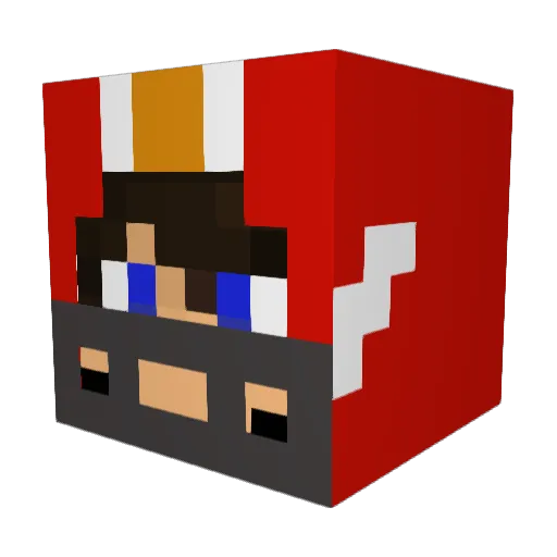 Chief_wps Minecraft avatar head, 3D render