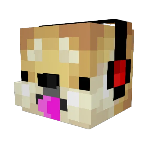 ChiefplayzMC Minecraft avatar head, 3D render