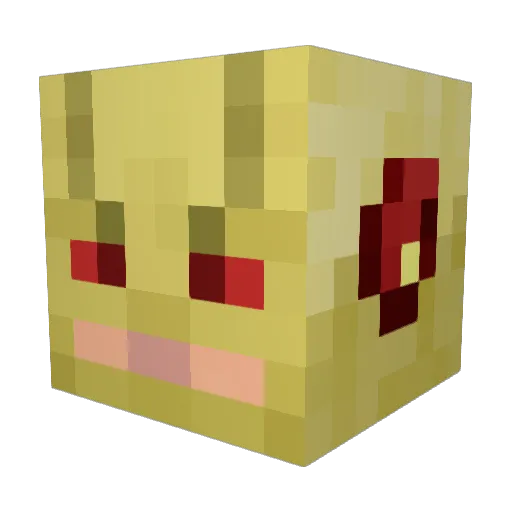 Chiefthchip2 Minecraft avatar head, 3D render