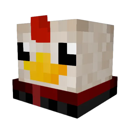 Chiefy2308 Minecraft avatar head, 3D render