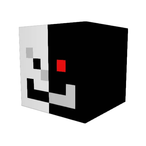Chiffon777 Minecraft avatar head, 3D render