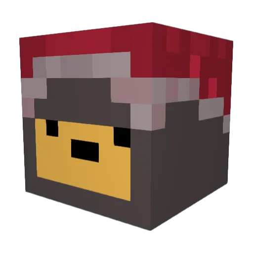 Chifty Minecraft avatar head, 3D render