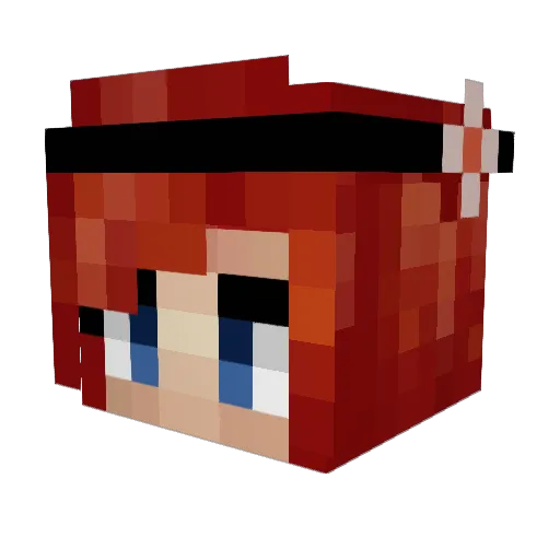 Chiharu97 Minecraft avatar head, 3D render