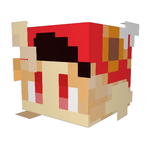 ChiharuBear Minecraft avatar head, 3D render