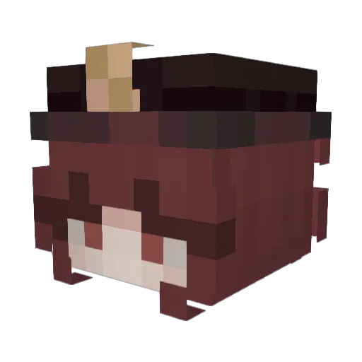 ChihayaAnon916 Minecraft avatar head, 3D render
