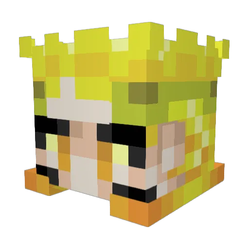 ChiisanaTV Minecraft avatar head, 3D render