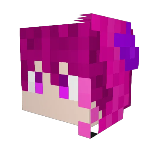 Chiisuke9387 Minecraft avatar head, 3D render