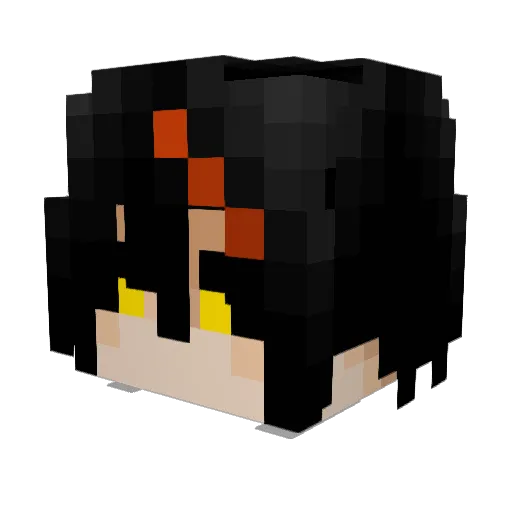 Chikamook Minecraft avatar head, 3D render