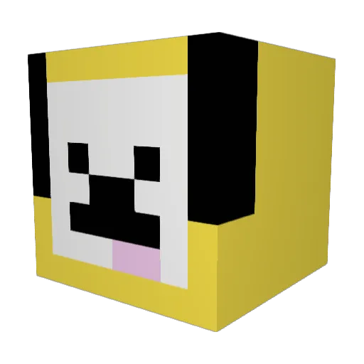 ChikenButt03 Minecraft avatar head, 3D render