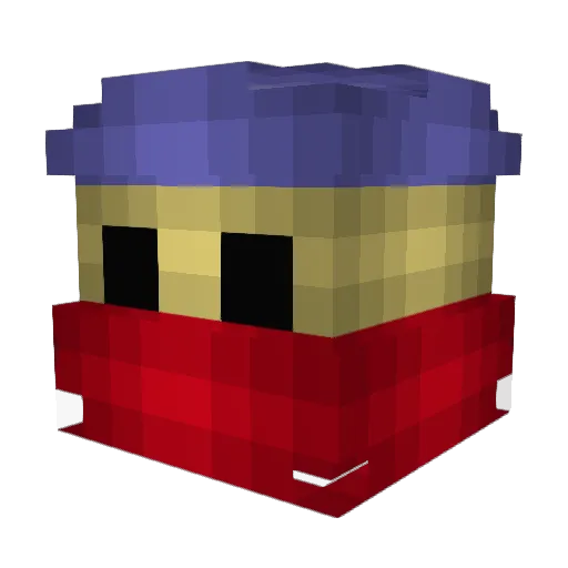 Chiken_Nuggets Minecraft avatar head, 3D render