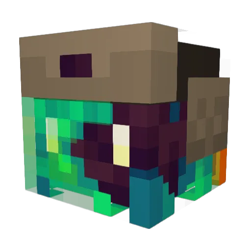 Chikihando Minecraft avatar head, 3D render