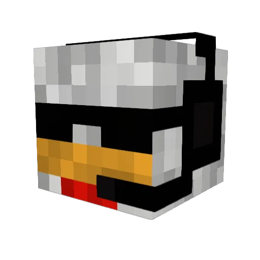 ChiknMan7 Minecraft avatar head, 3D render