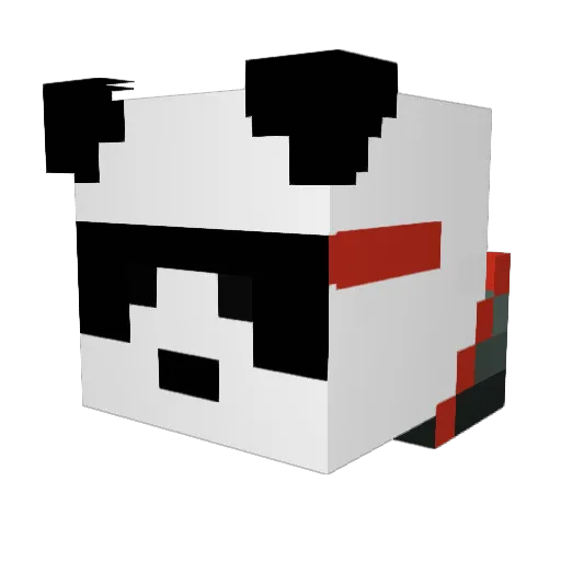 Chikotu1 Minecraft avatar head, 3D render