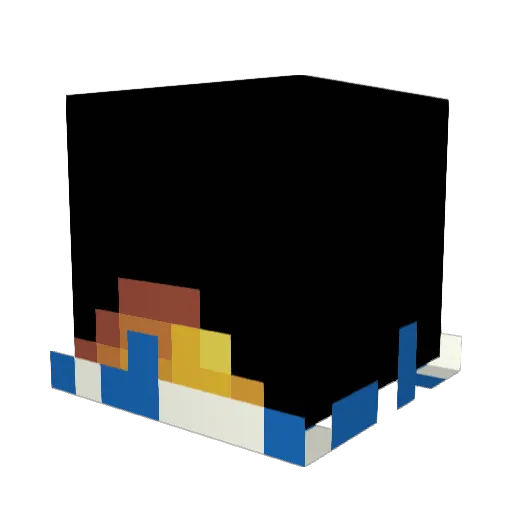 ChikyNugget Minecraft avatar head, 3D render