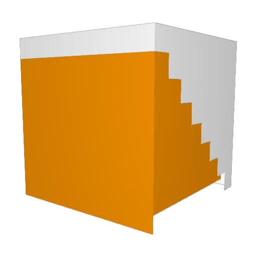 Child7 Minecraft avatar head, 3D render