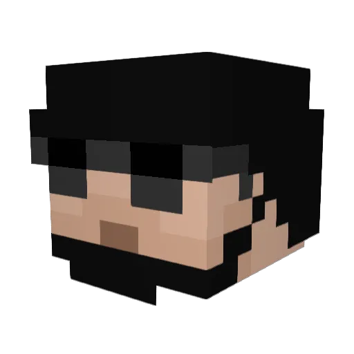 ChildBeat3r Minecraft avatar head, 3D render