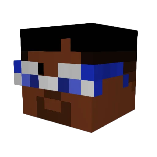 ChildBlender Minecraft avatar head, 3D render