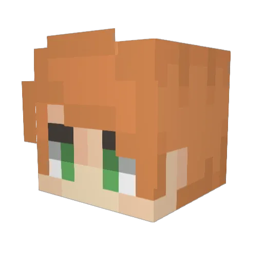 ChildGiver Minecraft avatar head, 3D render