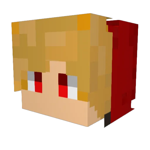 ChildHaver Minecraft avatar head, 3D render