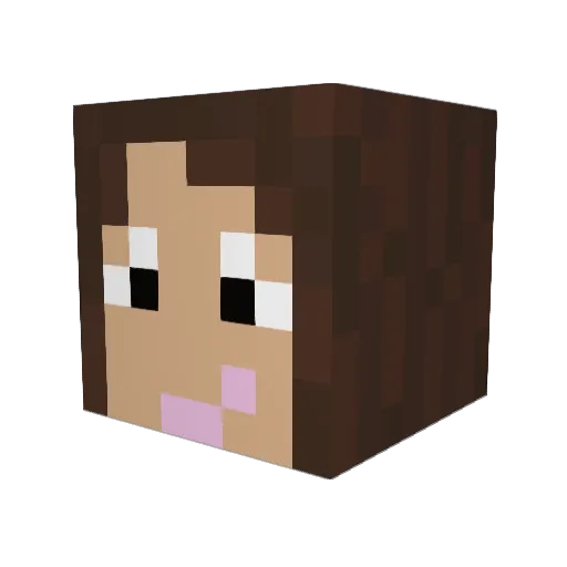 ChildOfElves Minecraft avatar head, 3D render