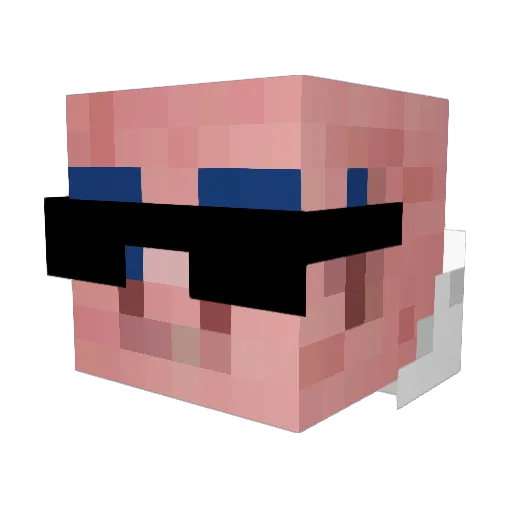 Child_99 Minecraft avatar head, 3D render