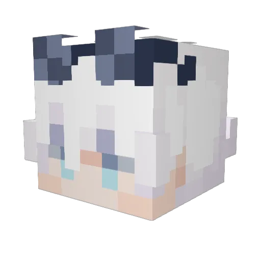 Childers Minecraft avatar head, 3D render