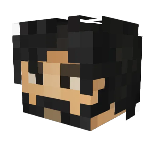 ChildishCoutinho Minecraft avatar head, 3D render
