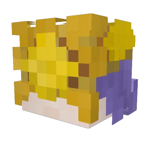 Childish_Bambin0 Minecraft avatar head, 3D render