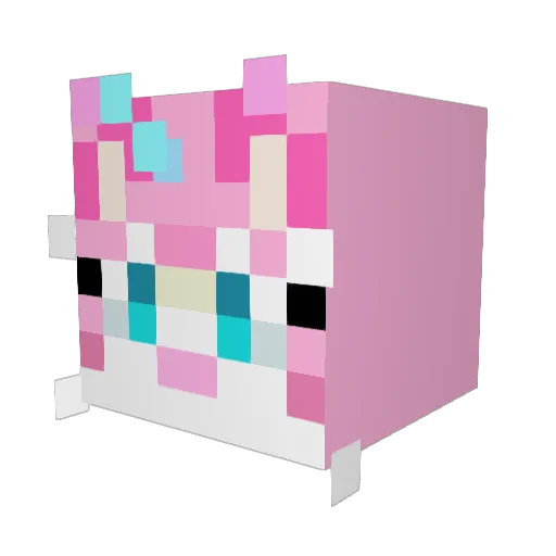 Childish_Clown Minecraft avatar head, 3D render