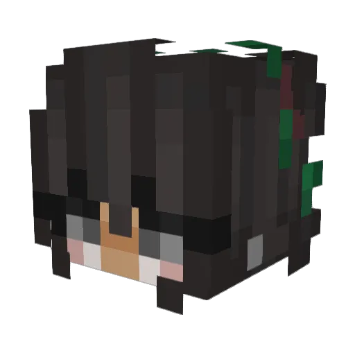 ChileRae Minecraft avatar head, 3D render