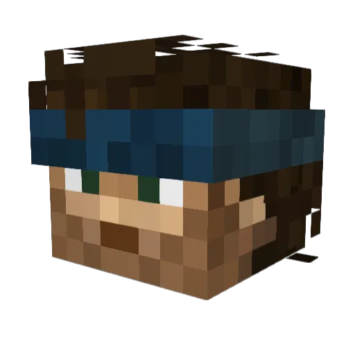 Chile_LETO Minecraft avatar head, 3D render